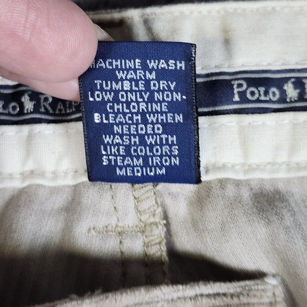 Polo Ralph Lauren Gordon‎ Corduroy Pants Mens 42x32 Beige Pleated  Classic